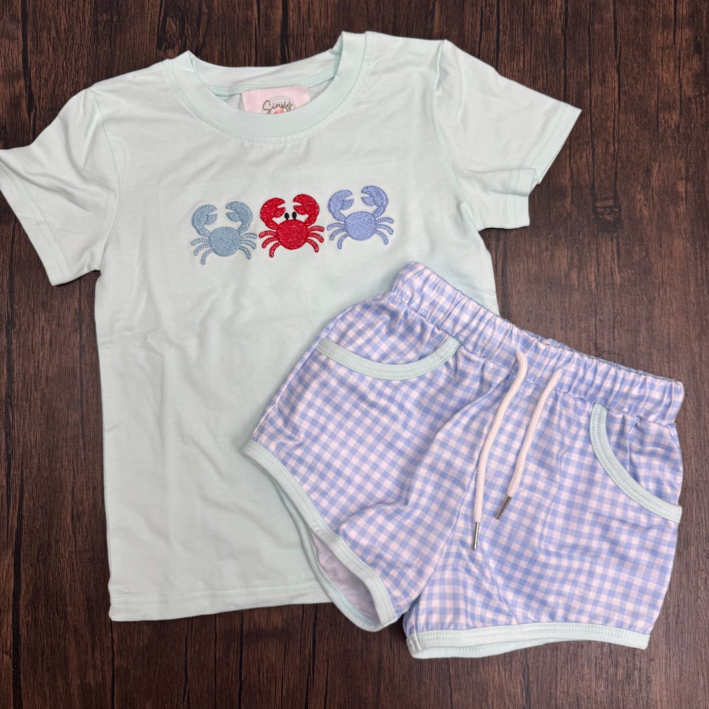Crabby crab Short set
