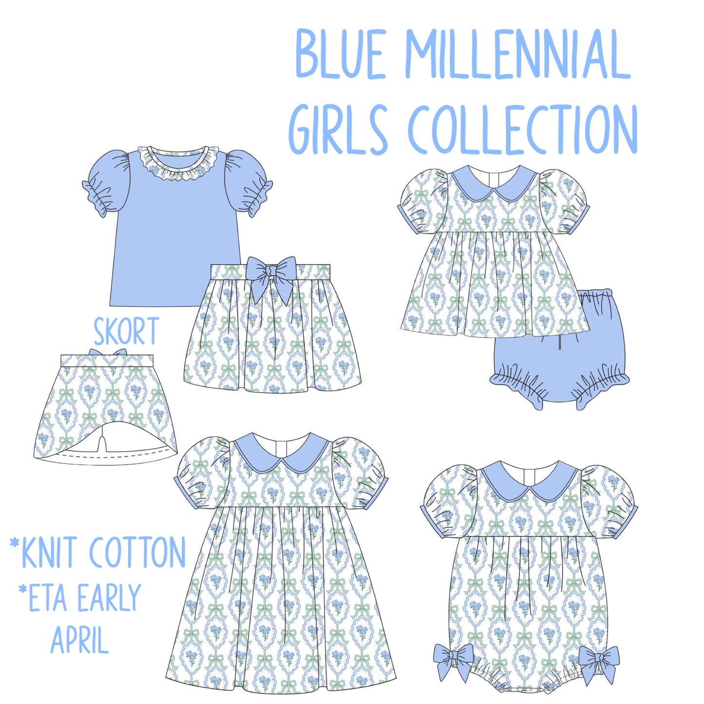 Blue Millennial Girls EXTRAS