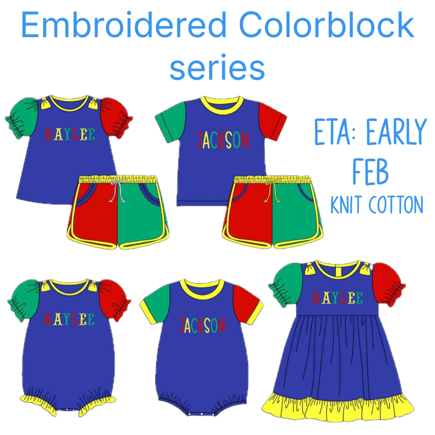 *PRE-ORDER* ColorBlock Series Customized Collection