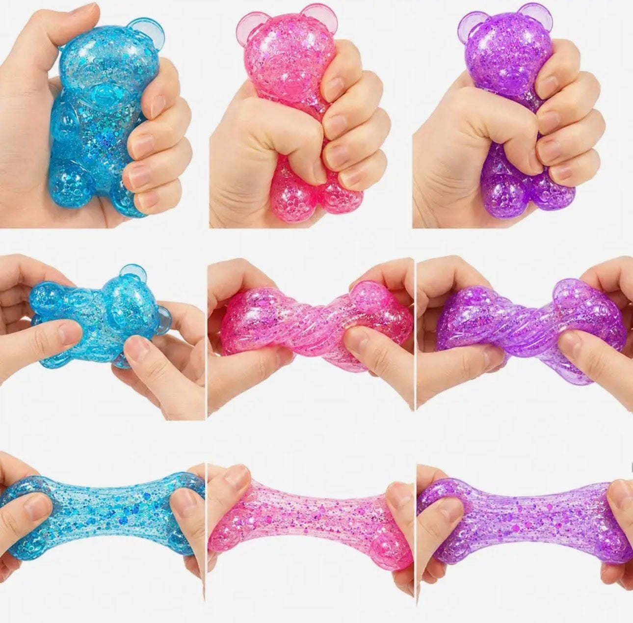 Glitter Bear Squishy Toy