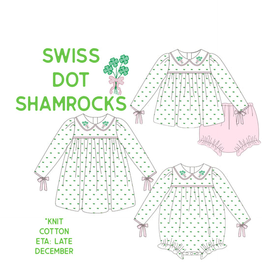 Swiss Dot Shamrocks Collection