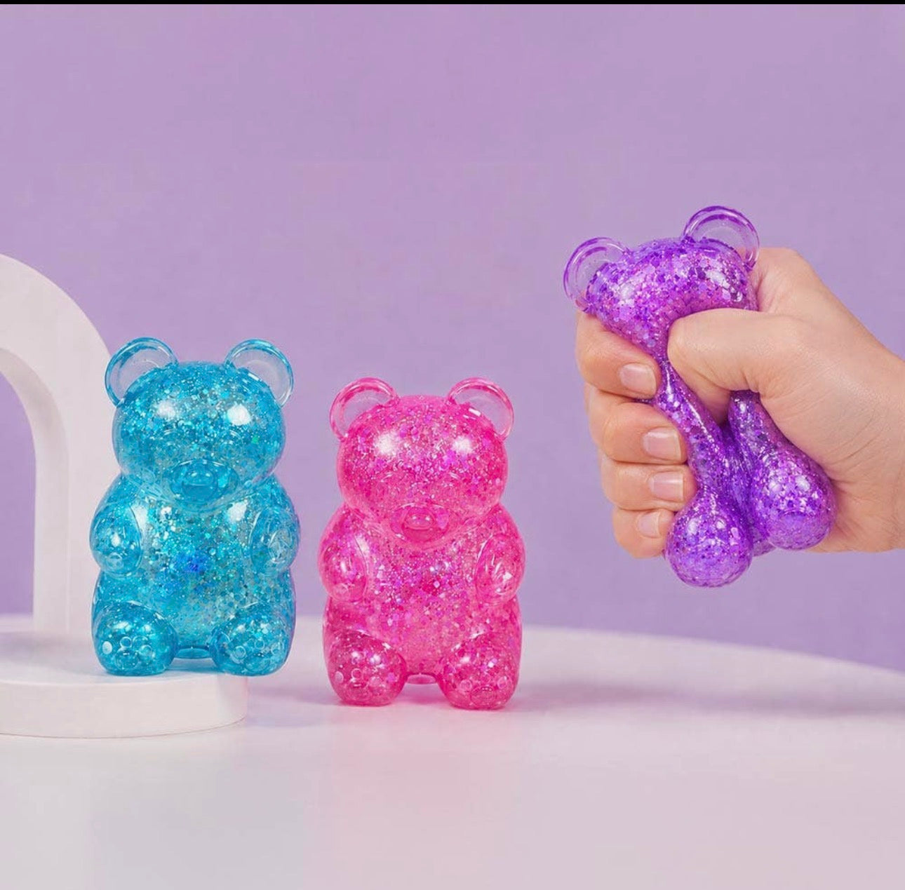 Glitter Bear Squishy Toy