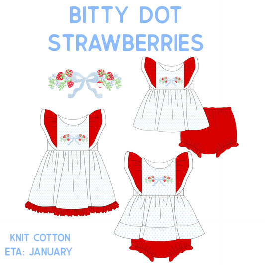 *PRE-ORDER* Bitty Dot Strawberry Collection