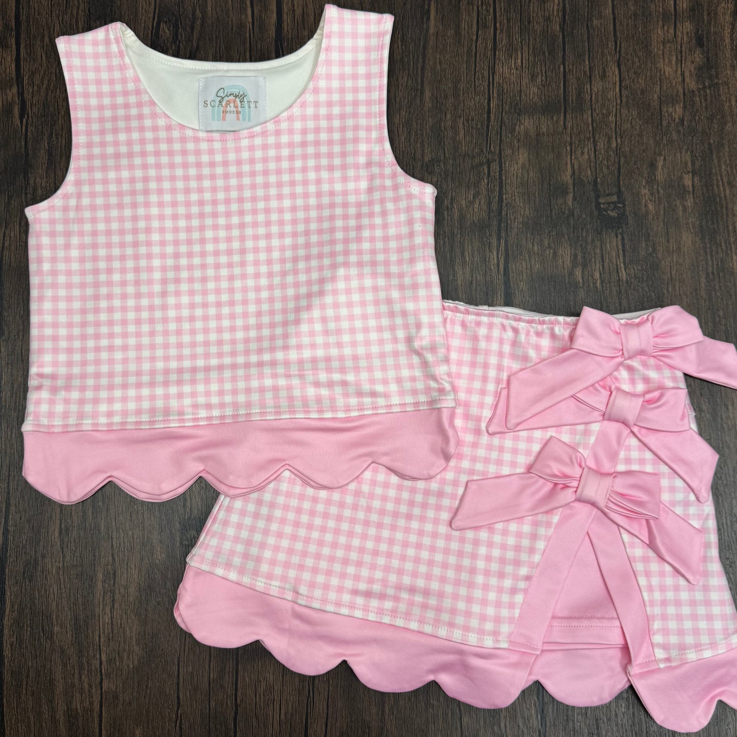Pink Athletic Skort Set