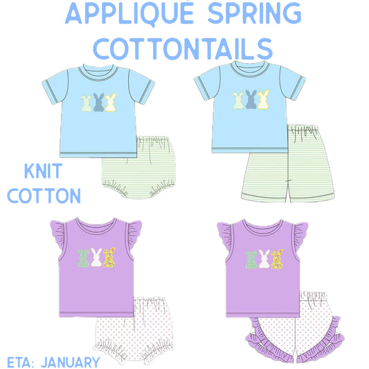 *PRE-ORDER* Appliqué Spring Cottontails Collection
