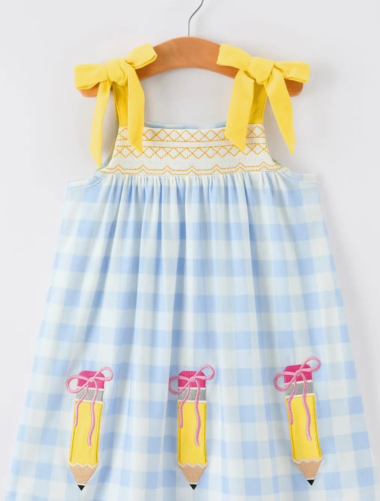 PLAID PENCIL BACK TO SCHOOL DRESS
