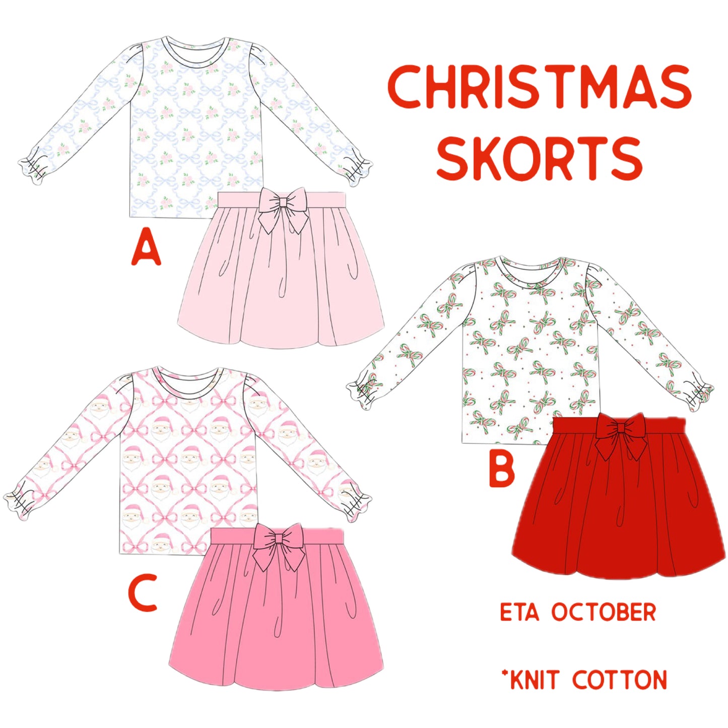 *PRE-ORDER* Christmas Skorts Collection
