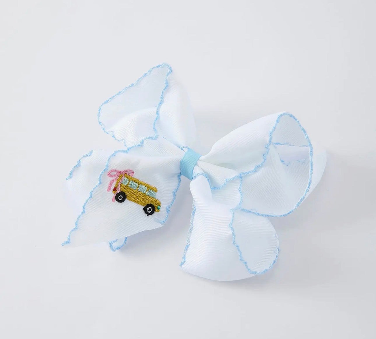 MOONSTITCH SCHOOL BUS BOW 6.25in