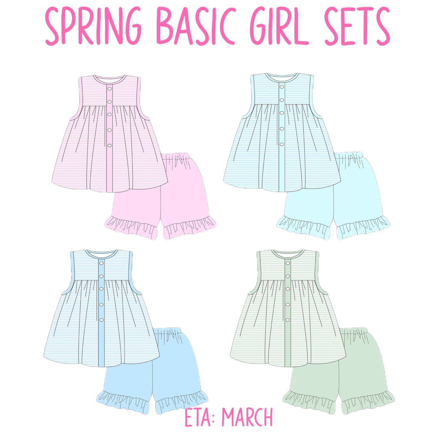 Spring Basics Girl Sets EXTRAS