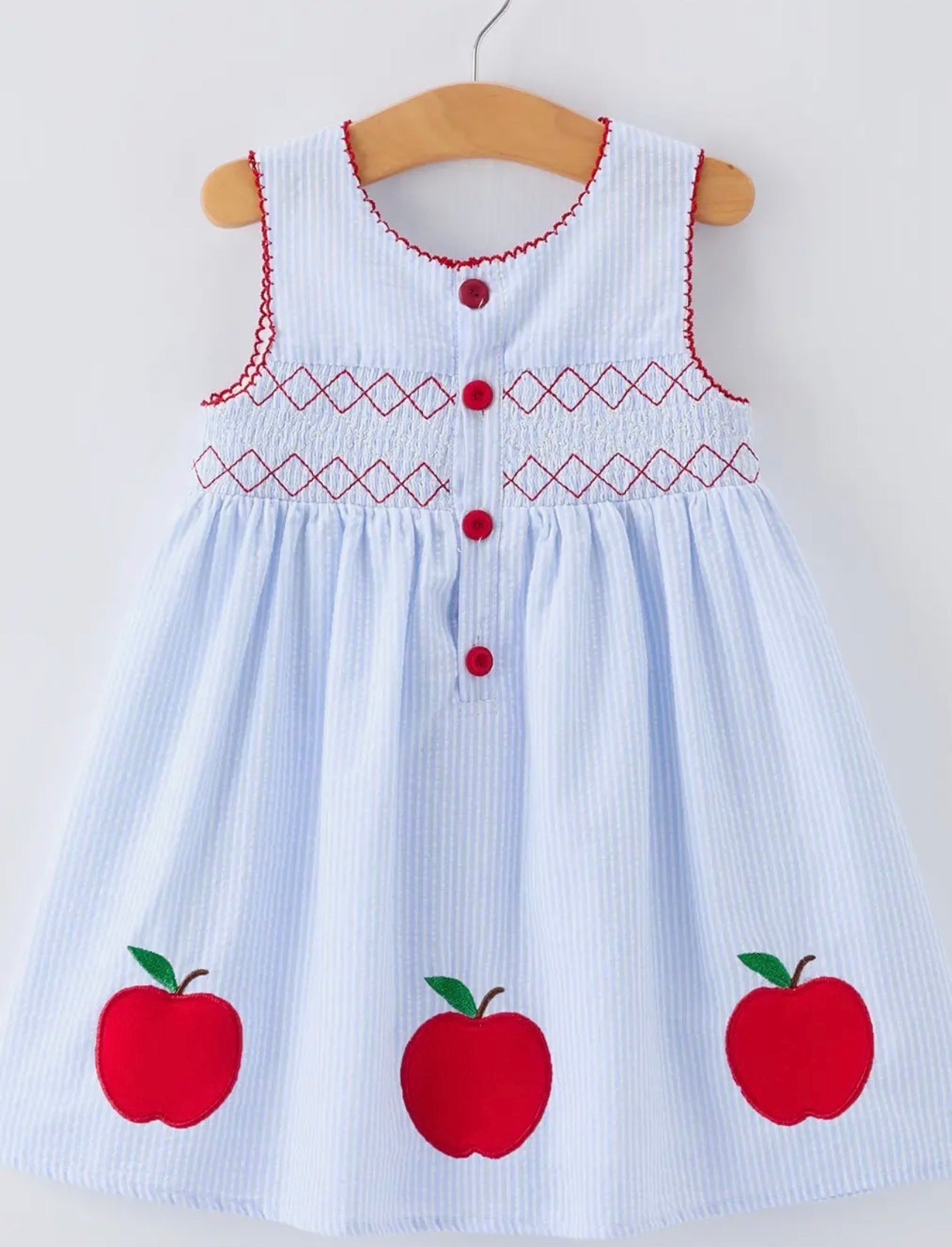 APPLIQUÉ APPLE BACK TO SCHOOL DRESS