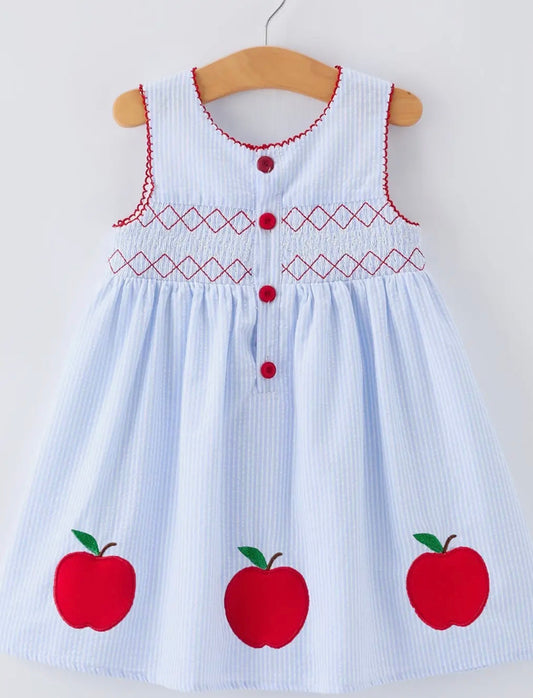 APPLIQUÉ APPLE BACK TO SCHOOL DRESS