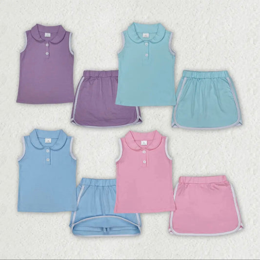 *PRE-ORDER* Knit Summer Polo Skort Sets