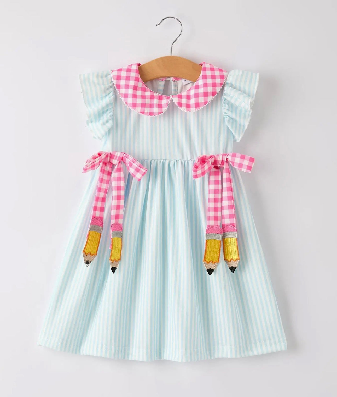 STRIPED PENCIL BACK TO SCHOOL DRESS