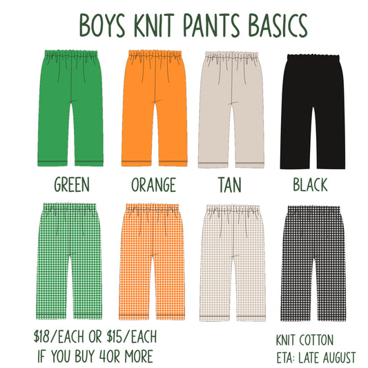 *PRE-ORDER* Boys Knit Pants Basics