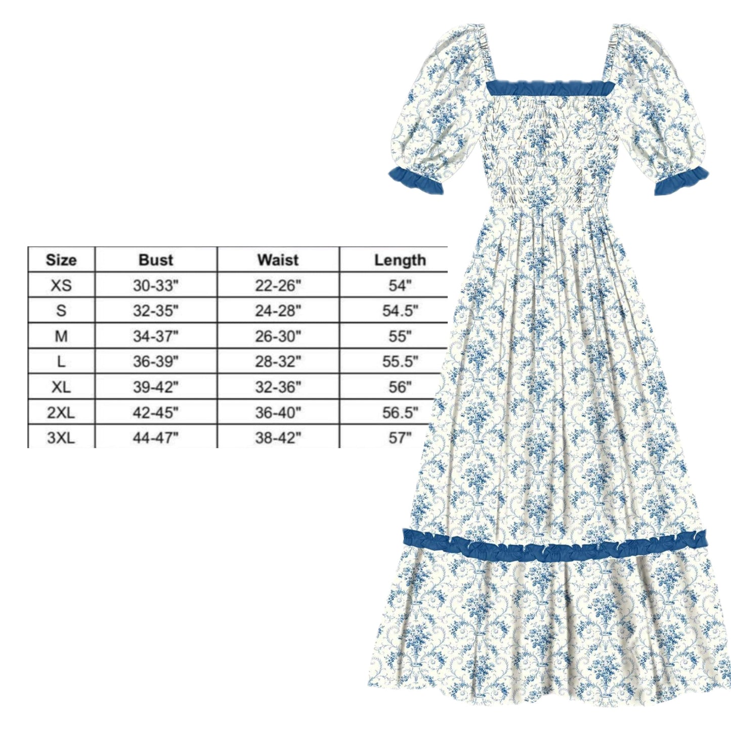 *Pre-Order* Vintage Blue Toile Mommy&Me Drop